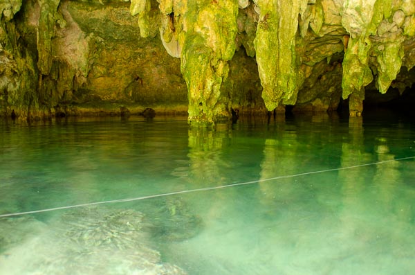 Great activity is to visit the Cenote Dos Ojos in Tulum, Mexico